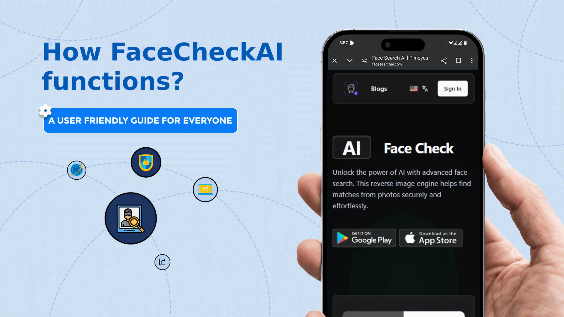 FaceCheck AI Technology Illustration