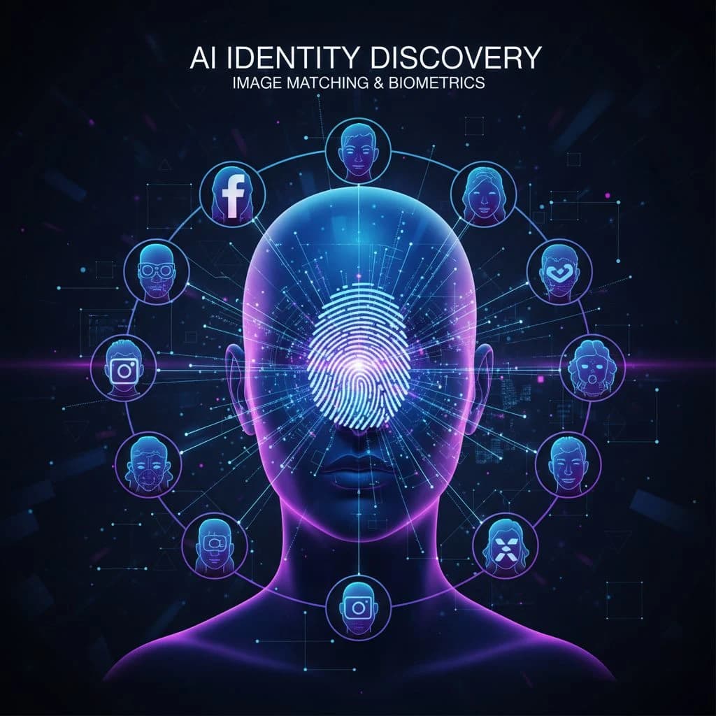 AI face search technology illustration